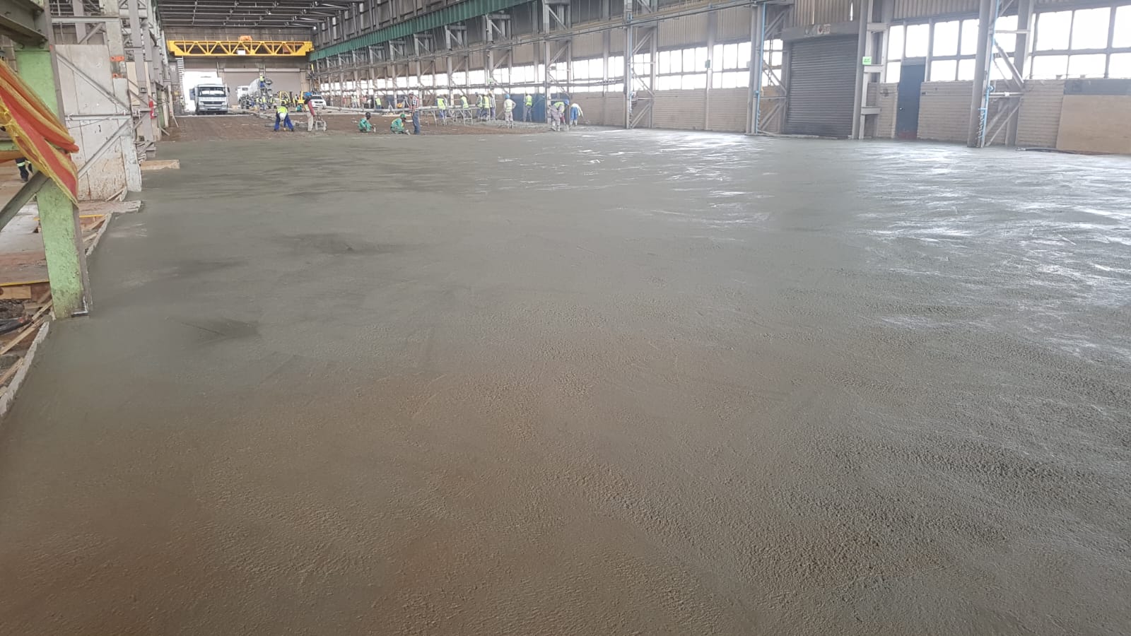 Industrial factory floor with Basalt Fiber