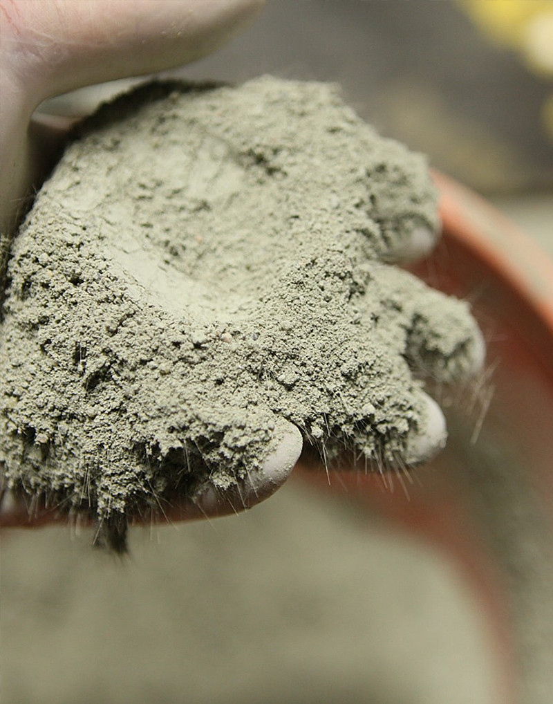 Basalt fiber mixed into concrete